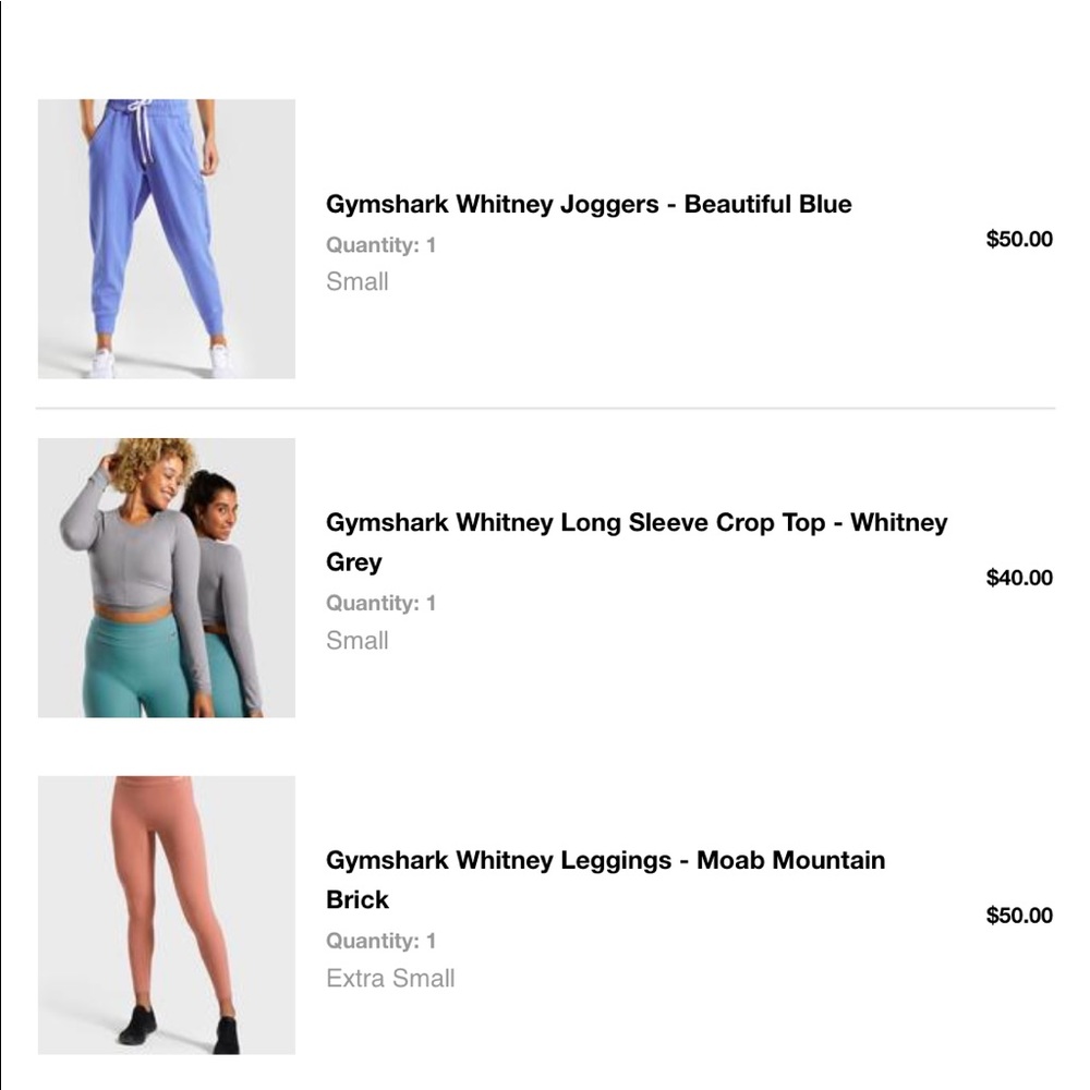Looking to TRADE Gymshark x Whitney Pieces